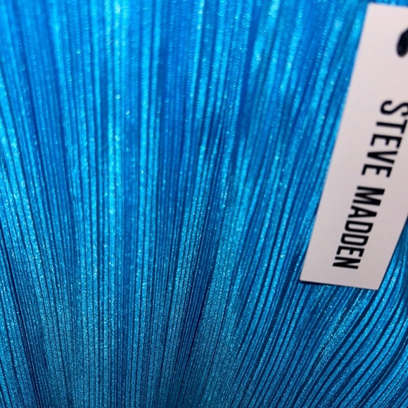 Steve Madden Vibrant Blue Pleated Dress - Picture 3 of 4